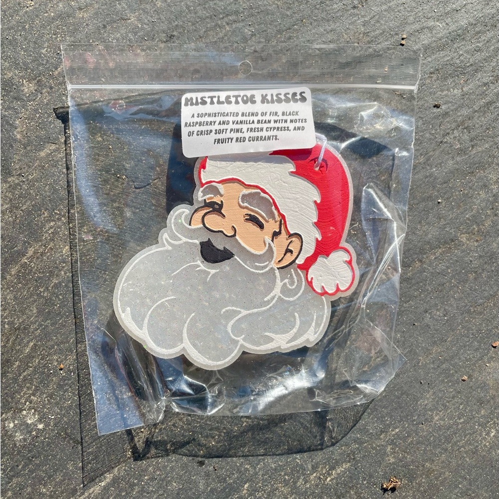 Classic Santa Freshie (Scent: Mistletoe Kisses) For Car or Small Spaces